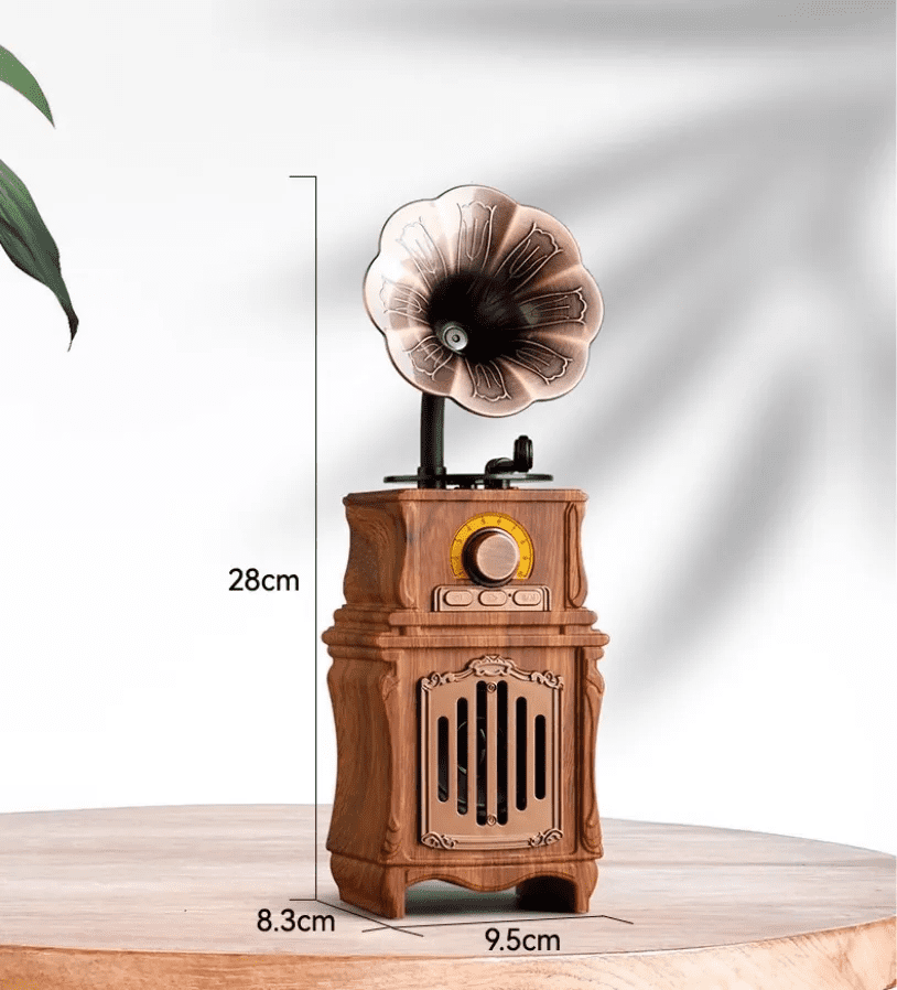 mini retro radio gramafon vintage prej druri