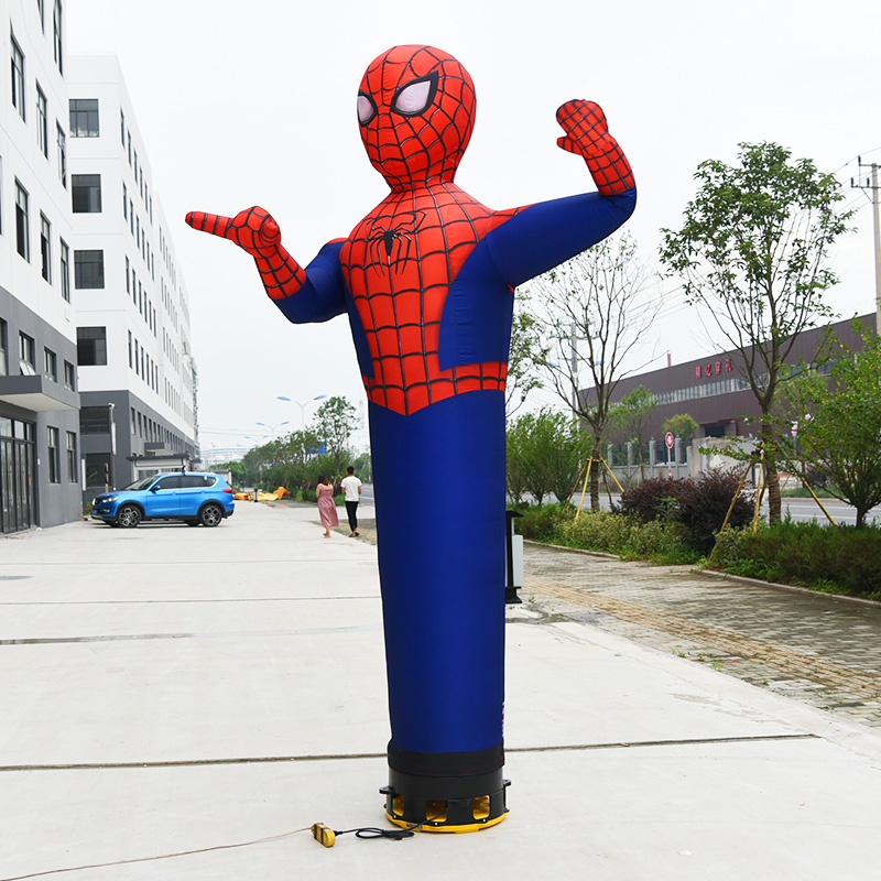 spiderman reklamat e personazhit merimangë figurinë që kërcen djalë burrë inflatable