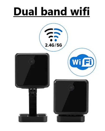 kamera me wifi dual band siguri 2,4 ose 5 ghz mini